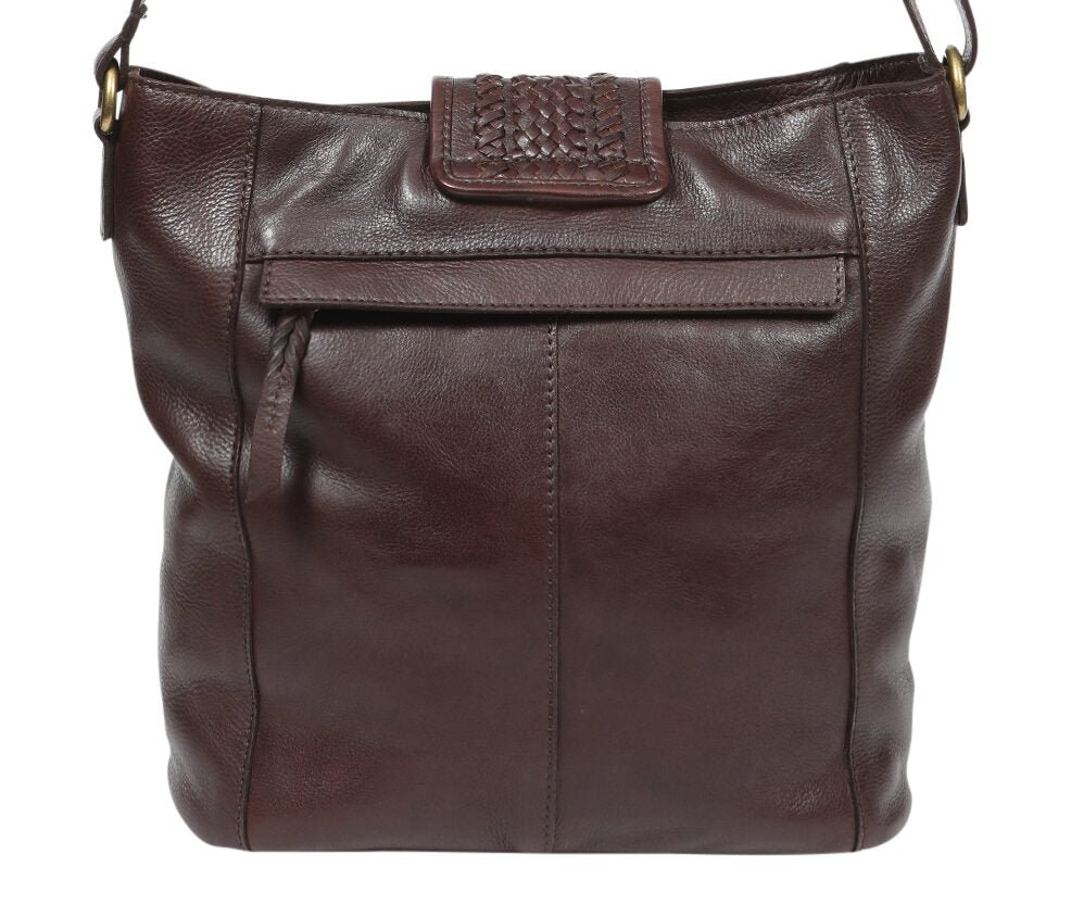 Leather Shoulder/Crossbody Bag 7856