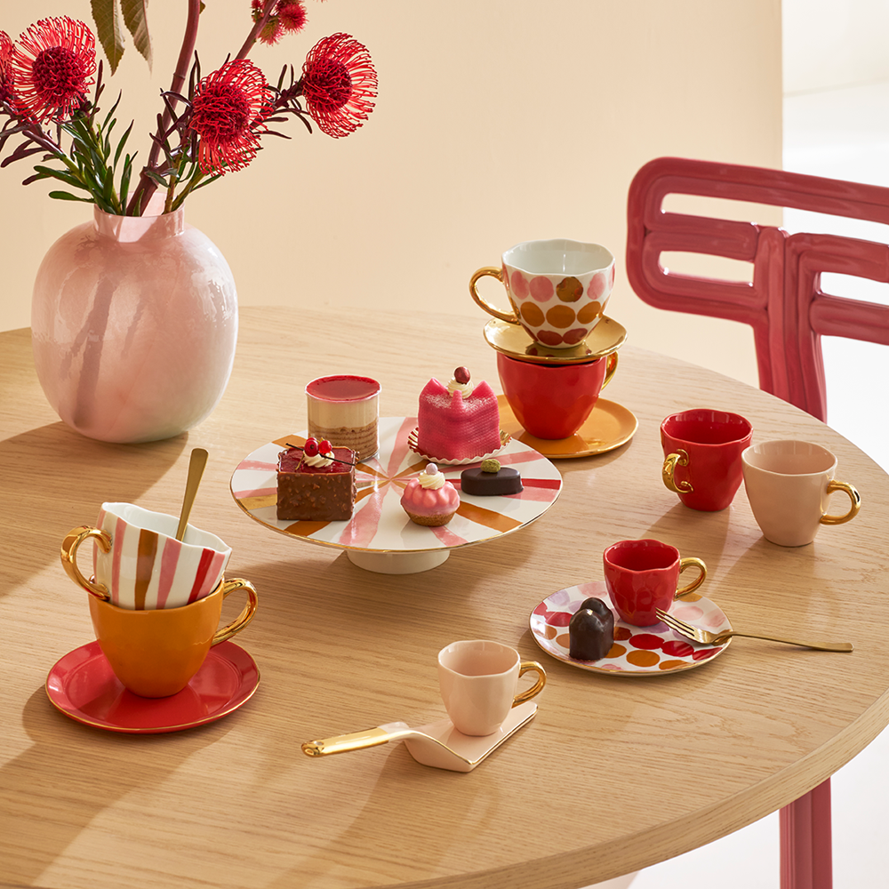 Joyful Stripe Cake Stand