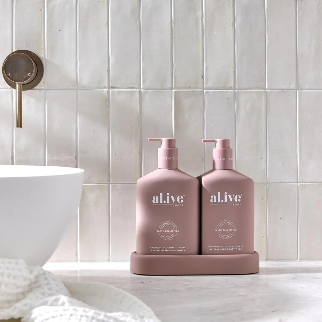 al.ive body - Wash & Lotion Duo - Raspberry Blossom & Juniper