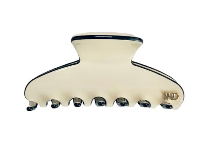 Premium Acetate Medium Hair Claw with Black Trim