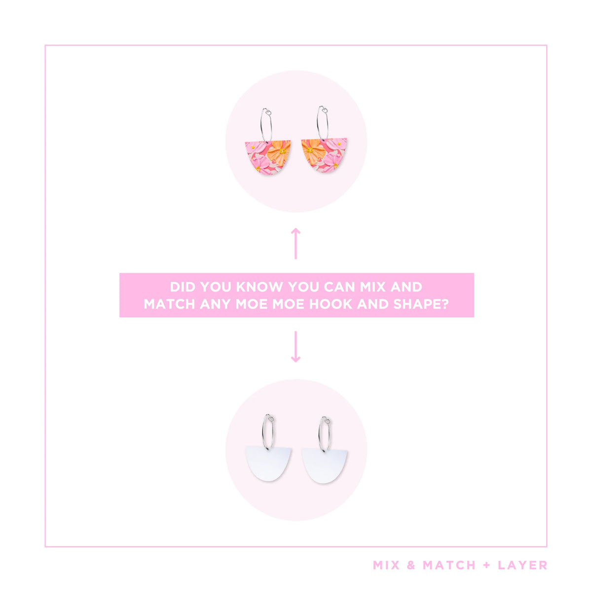 Alex Mason Sorbet Blooms Small Bell Hoop Earring