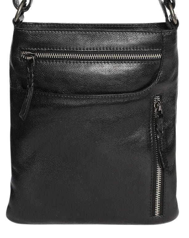 Leather Shoulder/Crossbody Bag 7688