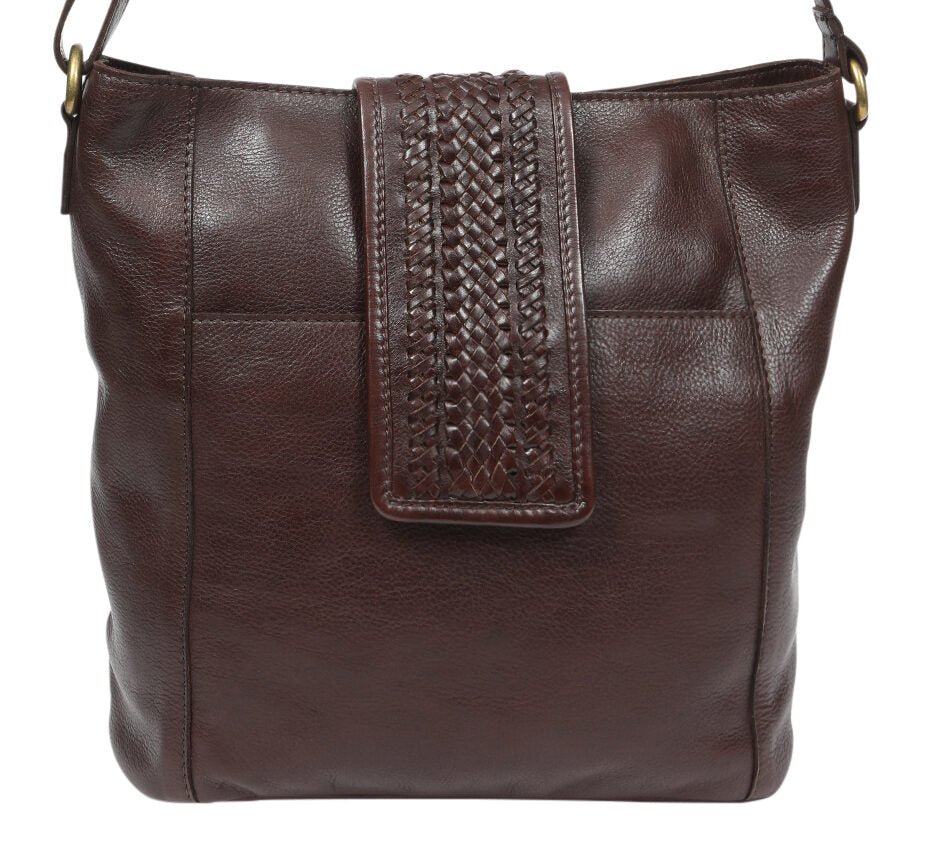 Leather Shoulder/Crossbody Bag 7856