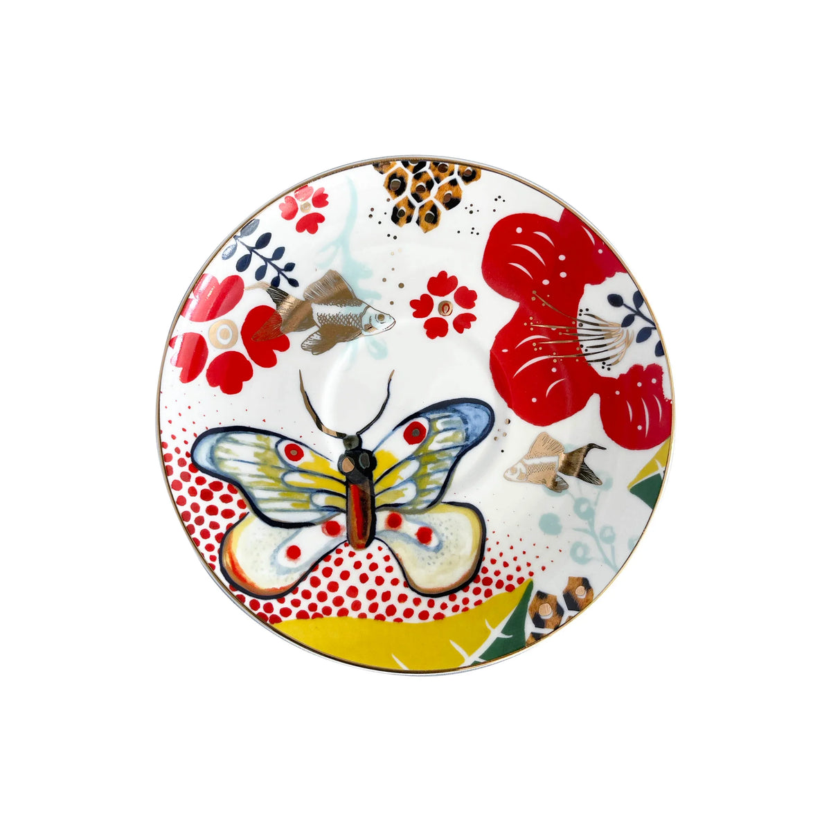 XL Butterfly Teacup & Saucer