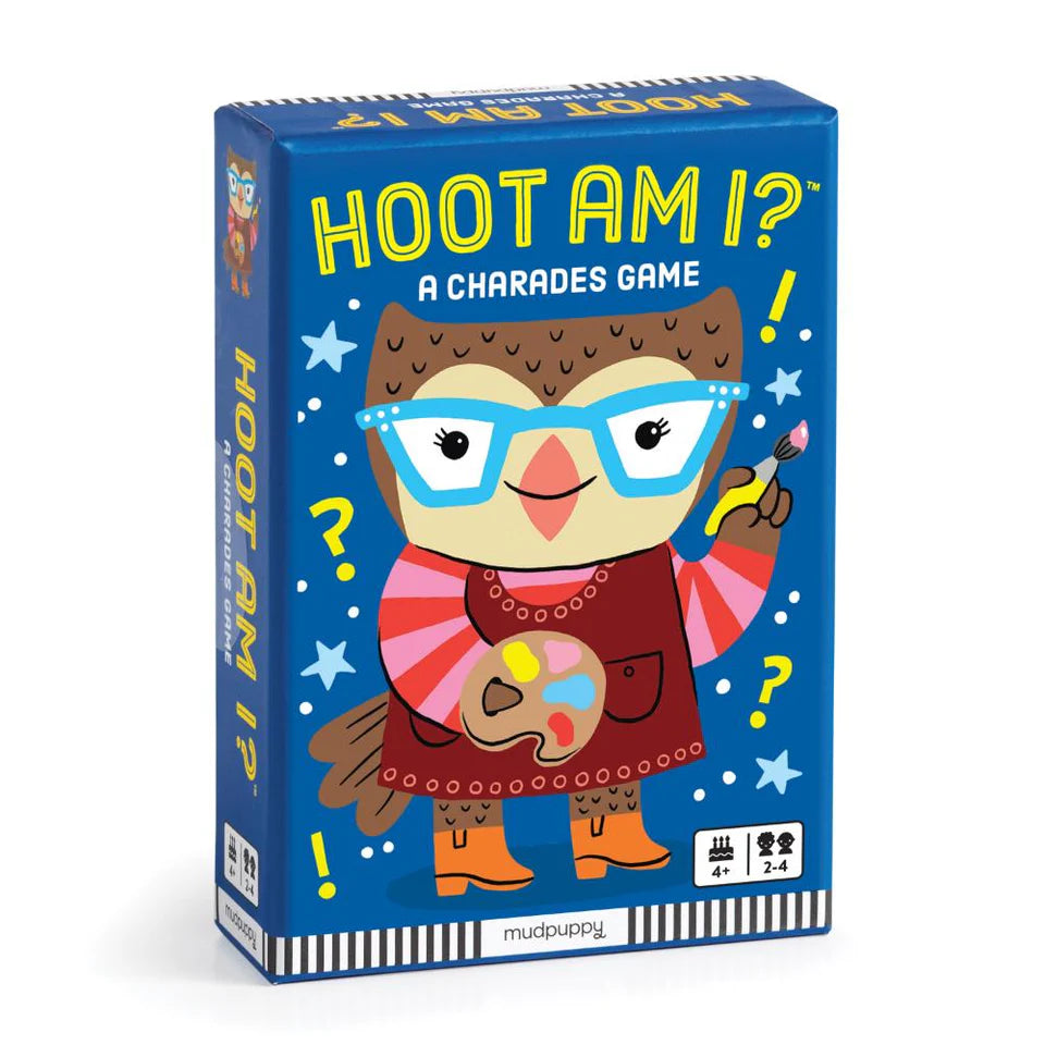 Mudpuppy Charades Card Game - Hoot Am I