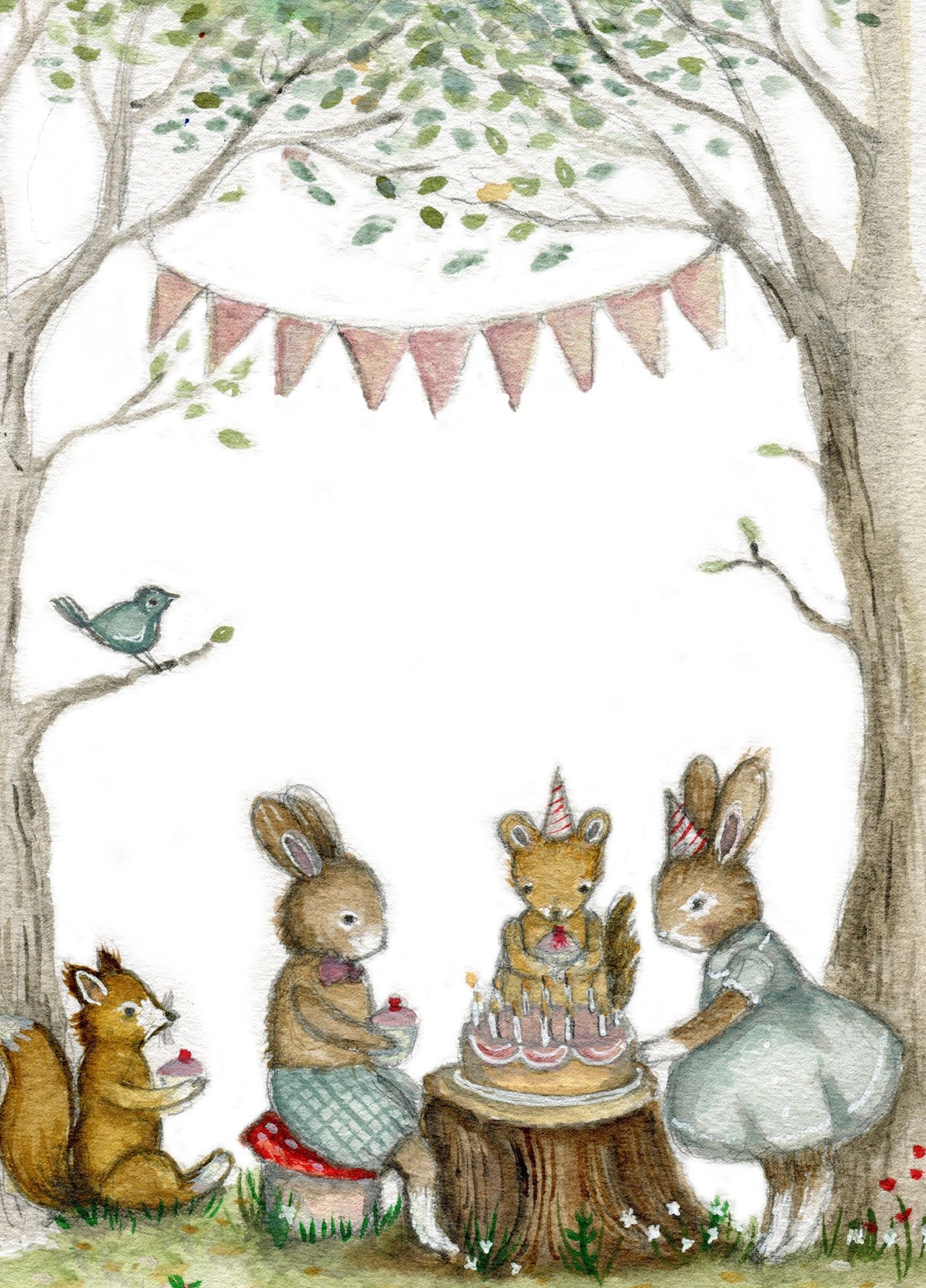 Greeting Card - Bunny's Birthday Party