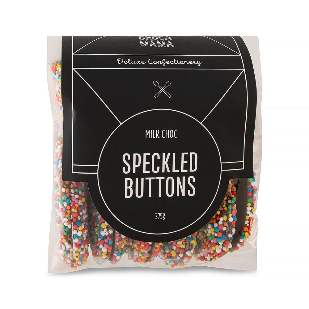Milk Chocolate Speckled Buttons Bulk Bag - 375gm