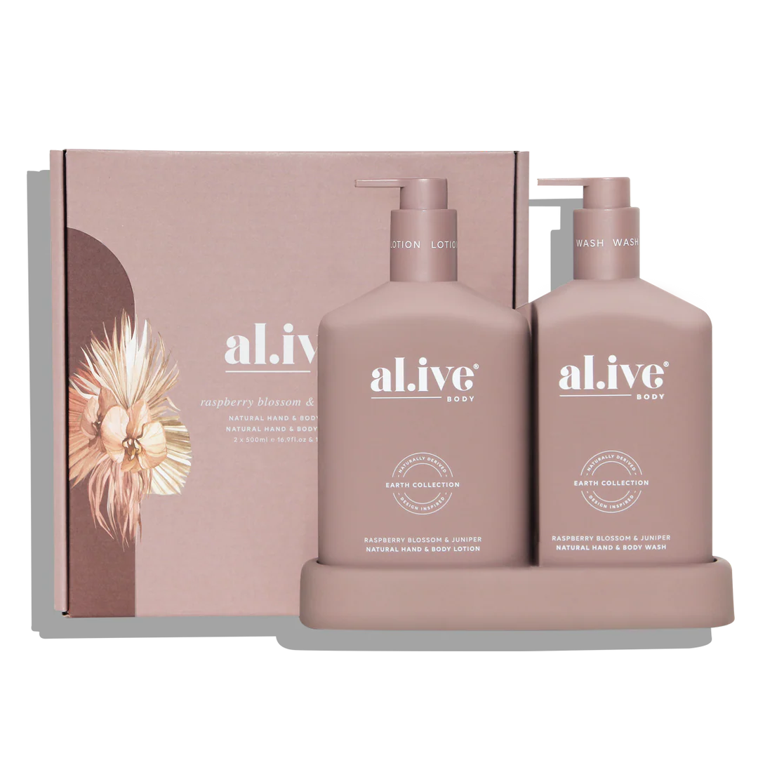al.ive body - Wash &amp; Lotion Duo - Raspberry Blossom &amp; Juniper