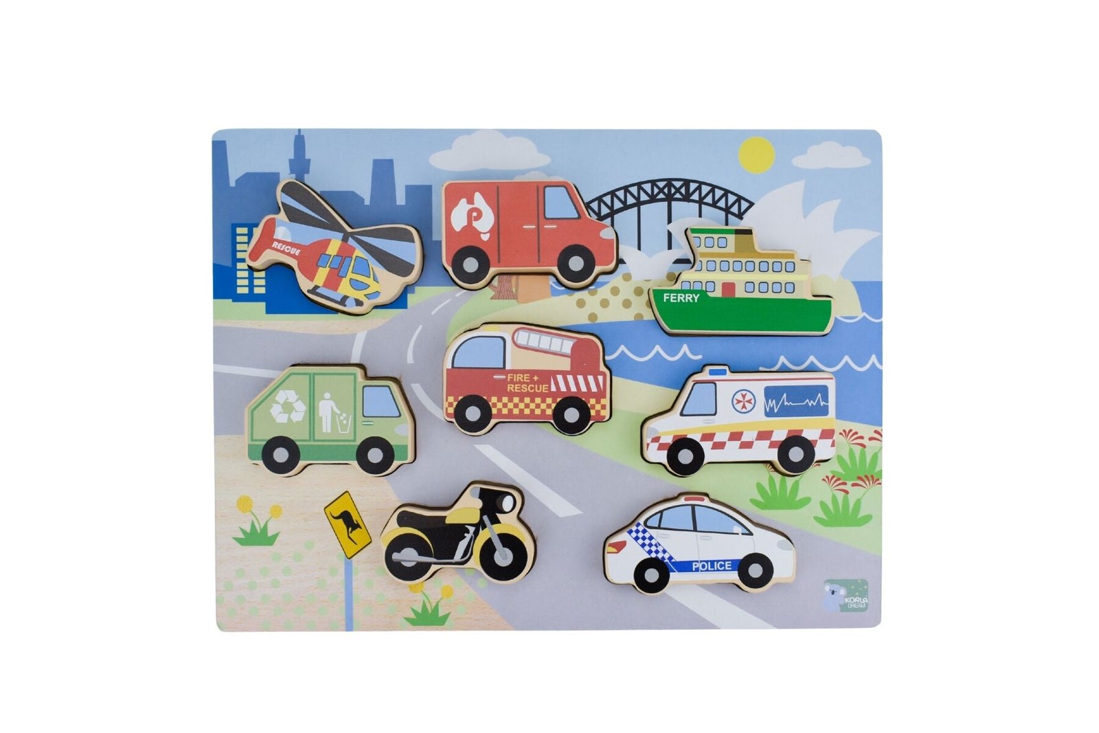 Chunky Aussie Transport Vehicle Puzzle