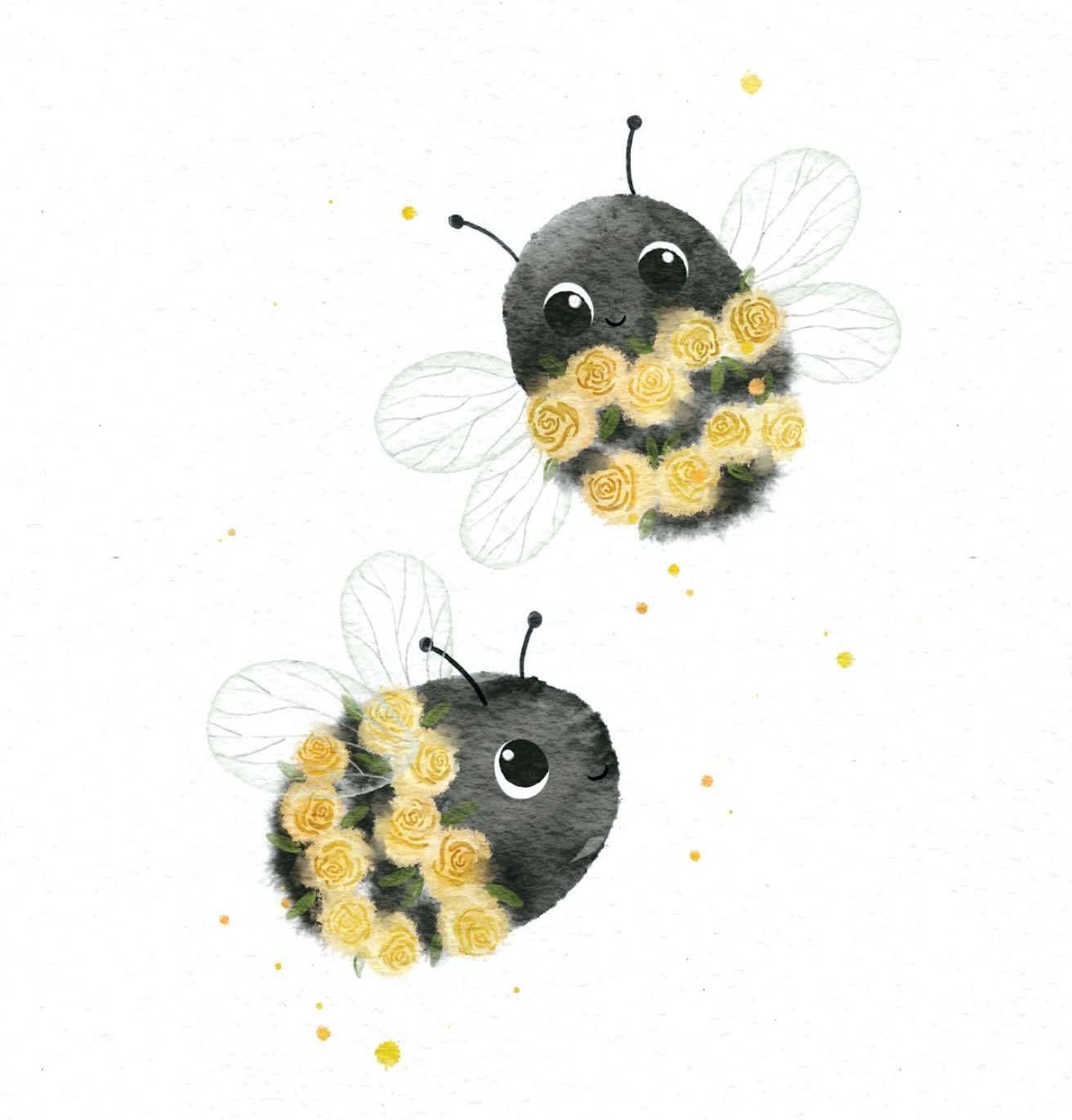 Mini Card - Two Bees