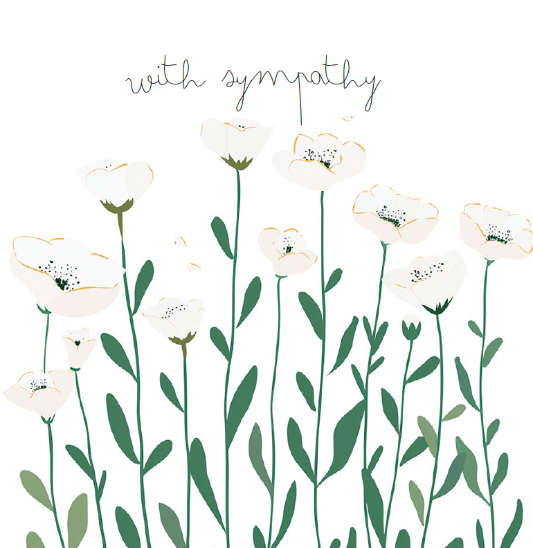 Mini Card - With Sympathy