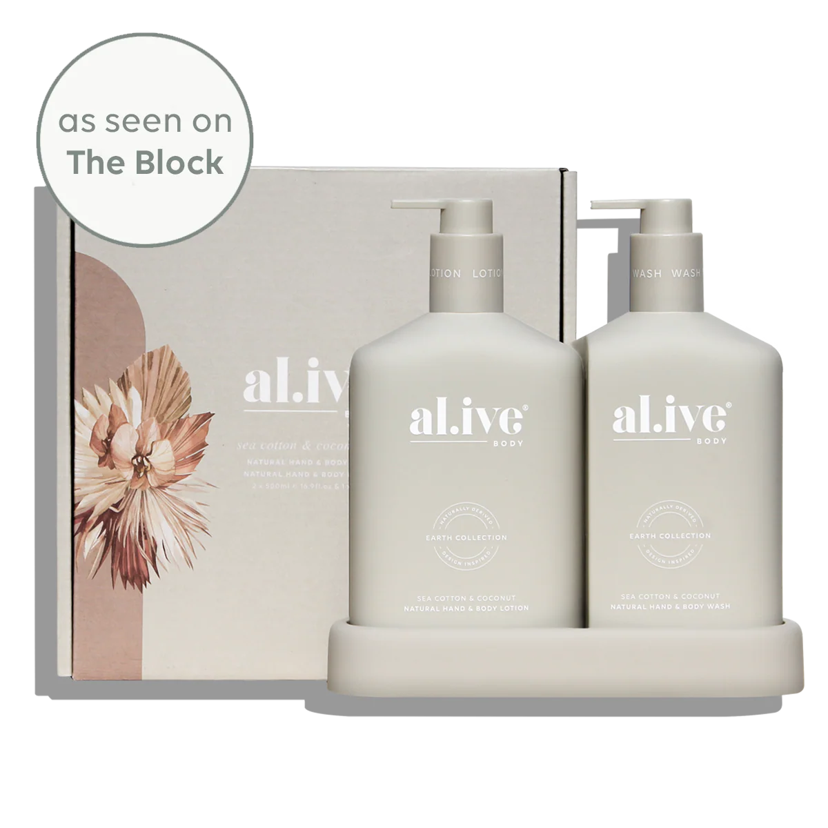 al.ive body - Wash &amp; Lotion Duo - Sea Cotton &amp; Coconut