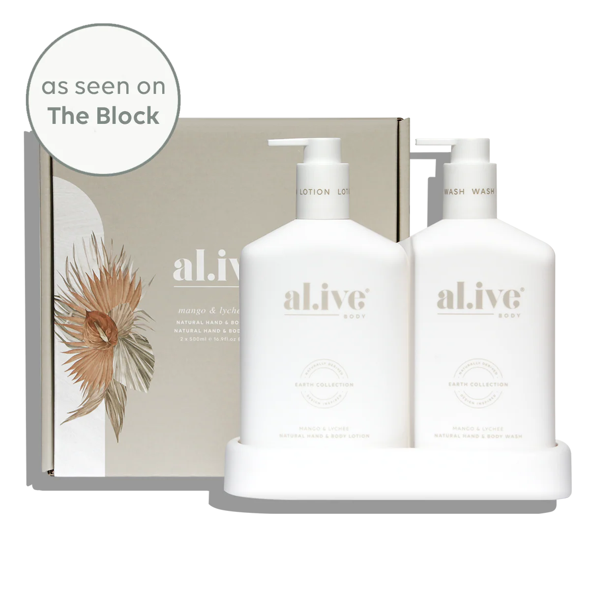 al.ive body - Wash &amp; Lotion Duo - Mango &amp; Lychee
