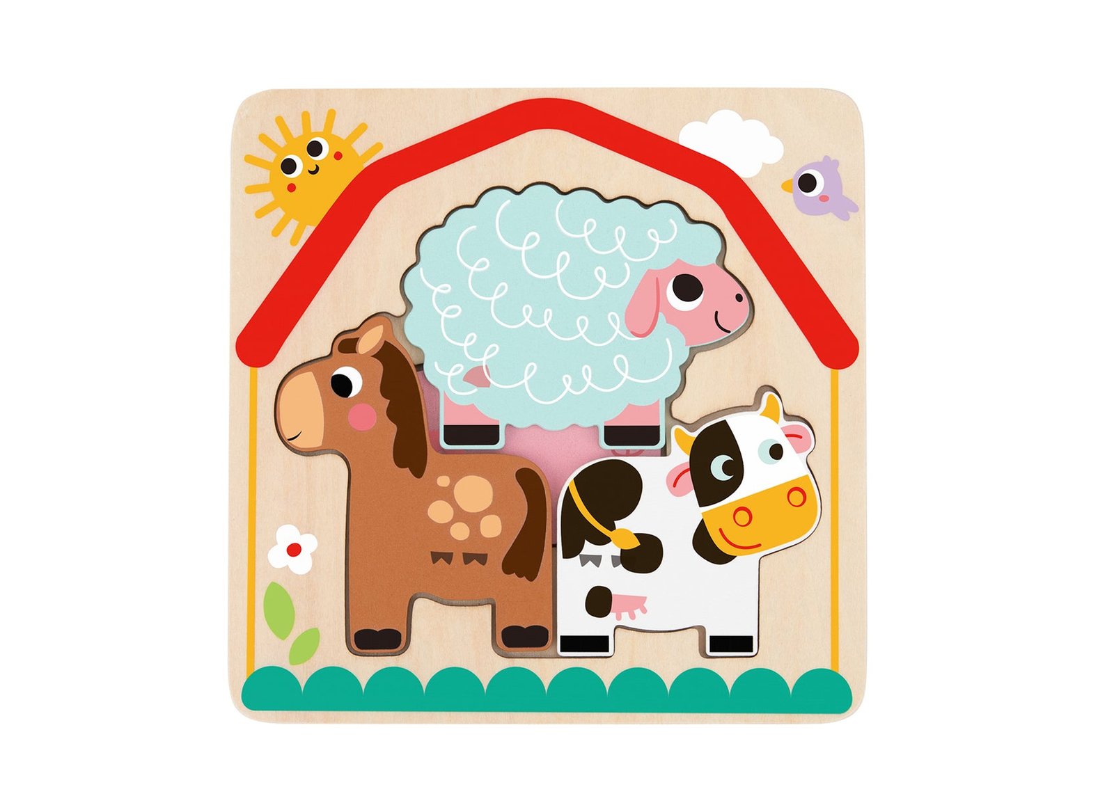 Multi Layered Farm Animal Puzzle