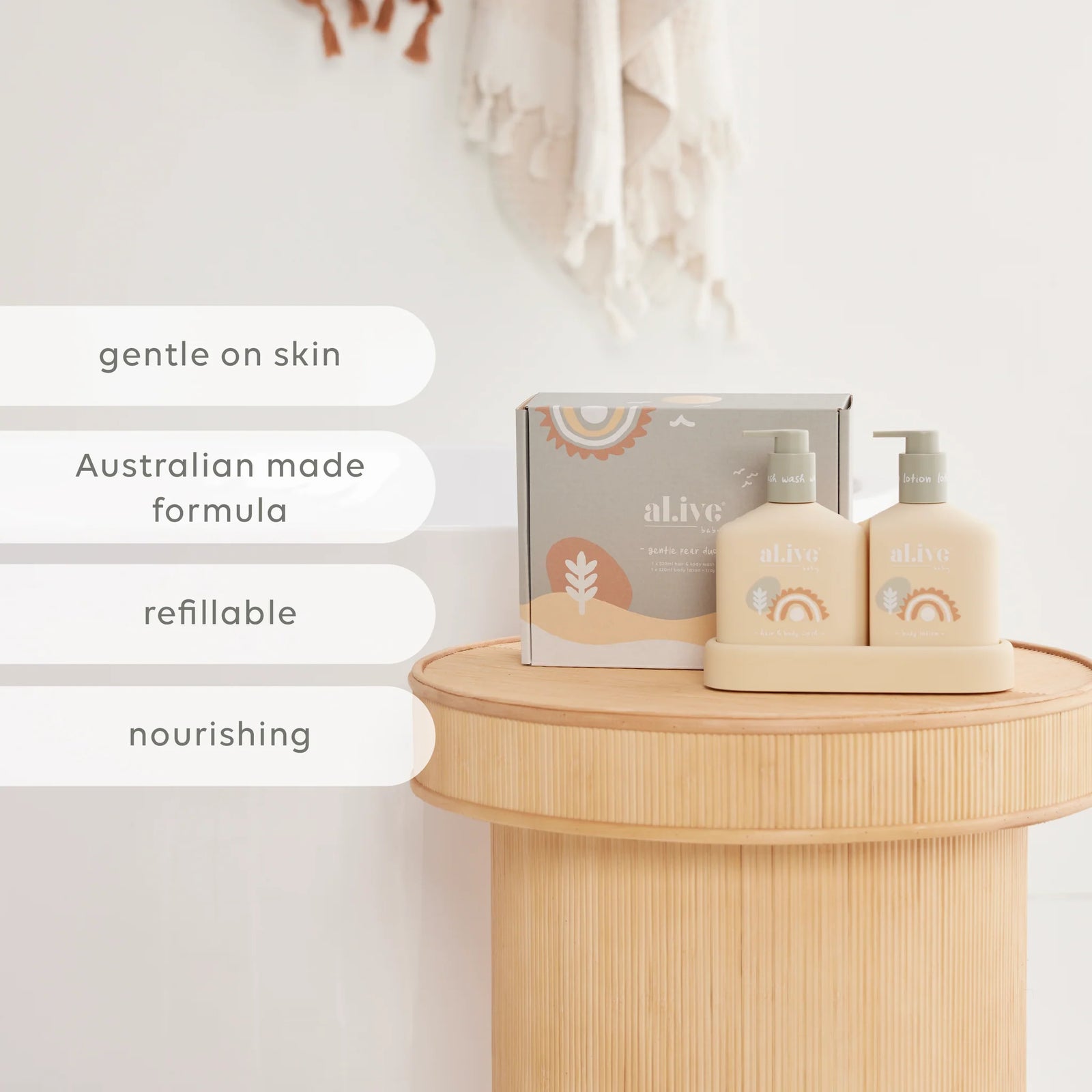 al.ive body - Baby Hair & Body Duo - Gentle Pear