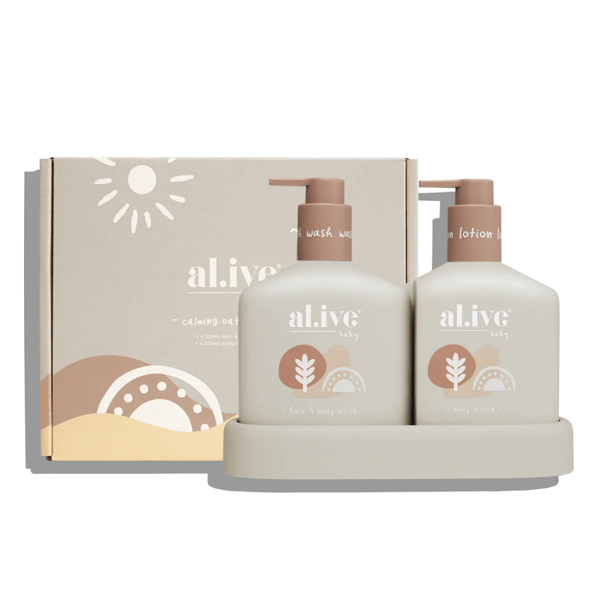 al.ive body - Baby Hair &amp; Body Duo - Calming Oatmeal