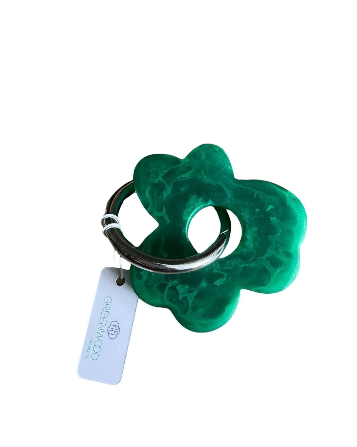 Mill &amp; Hide - Greenwood Designs - Floral Resin Keyring