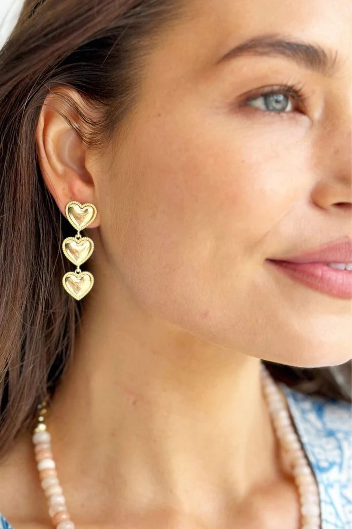 Falling Heart Earrings