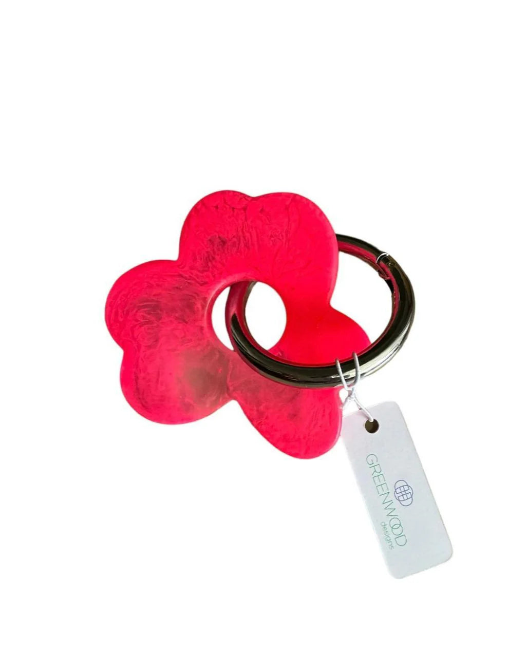 Mill & Hide - Greenwood Designs - Floral Resin Keyring