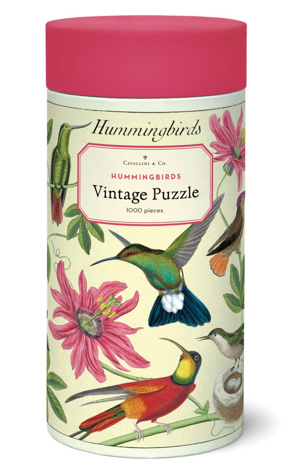 Mill &amp; Hide - Bobangles - Cavallini 1000 Pc Puzzle - Hummingbird