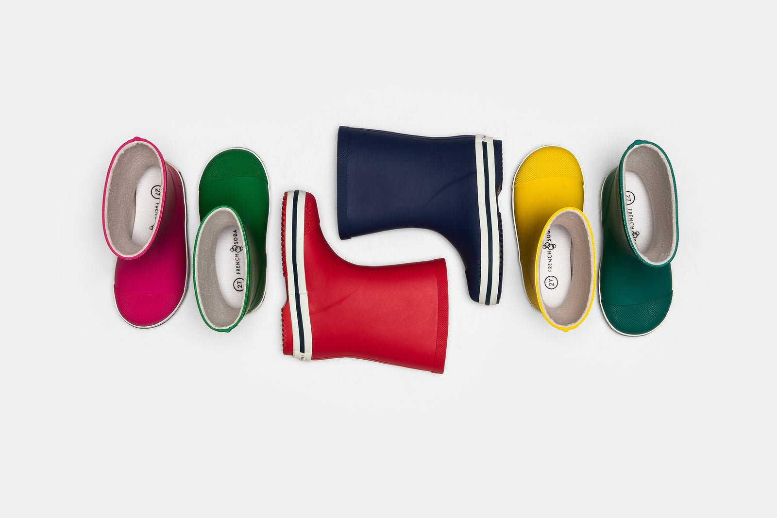 Mill & Hide - French Soda - Kids Rubber Gumboot - Pink