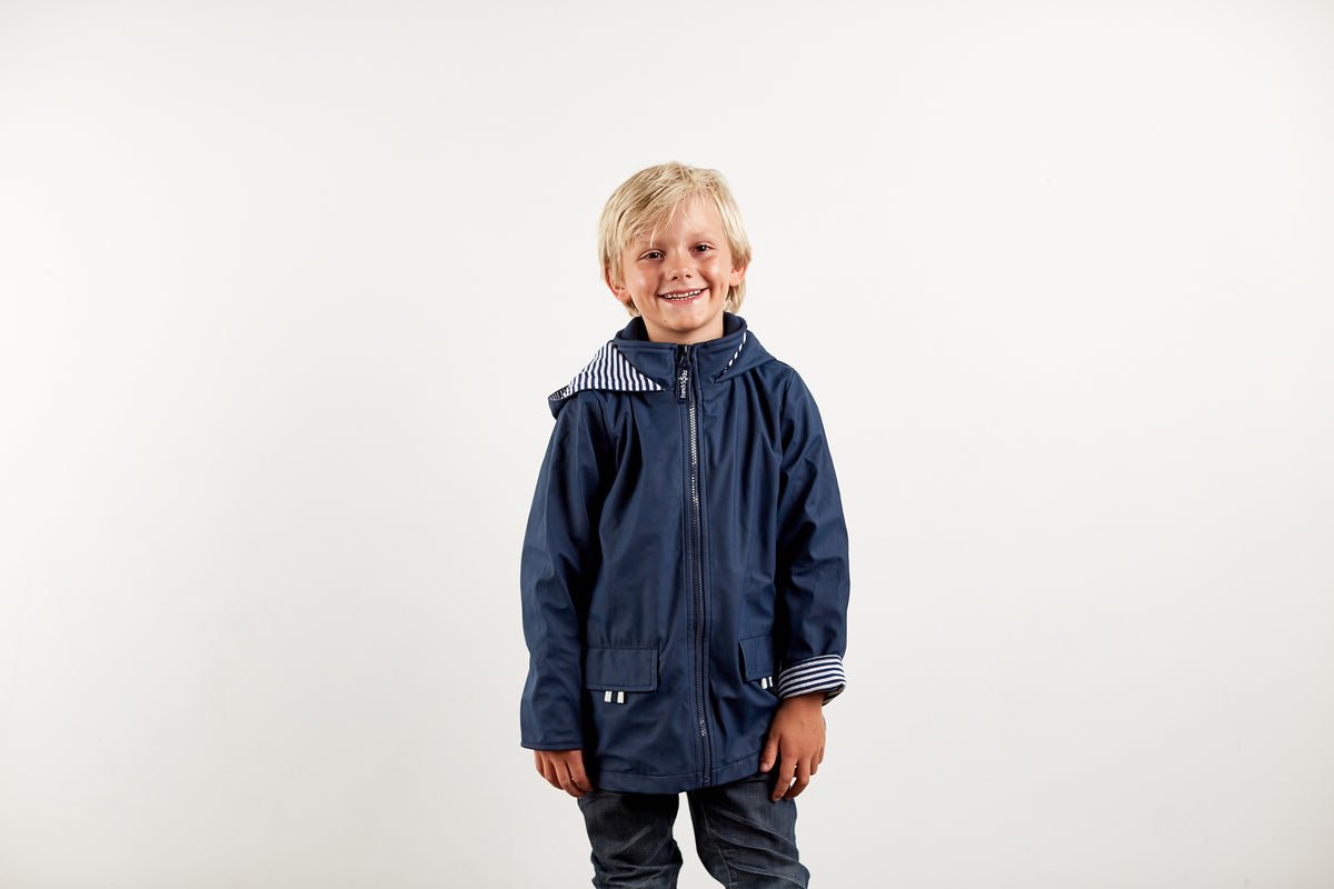 Mill & Hide - French Soda - Kids Raincoat - Navy